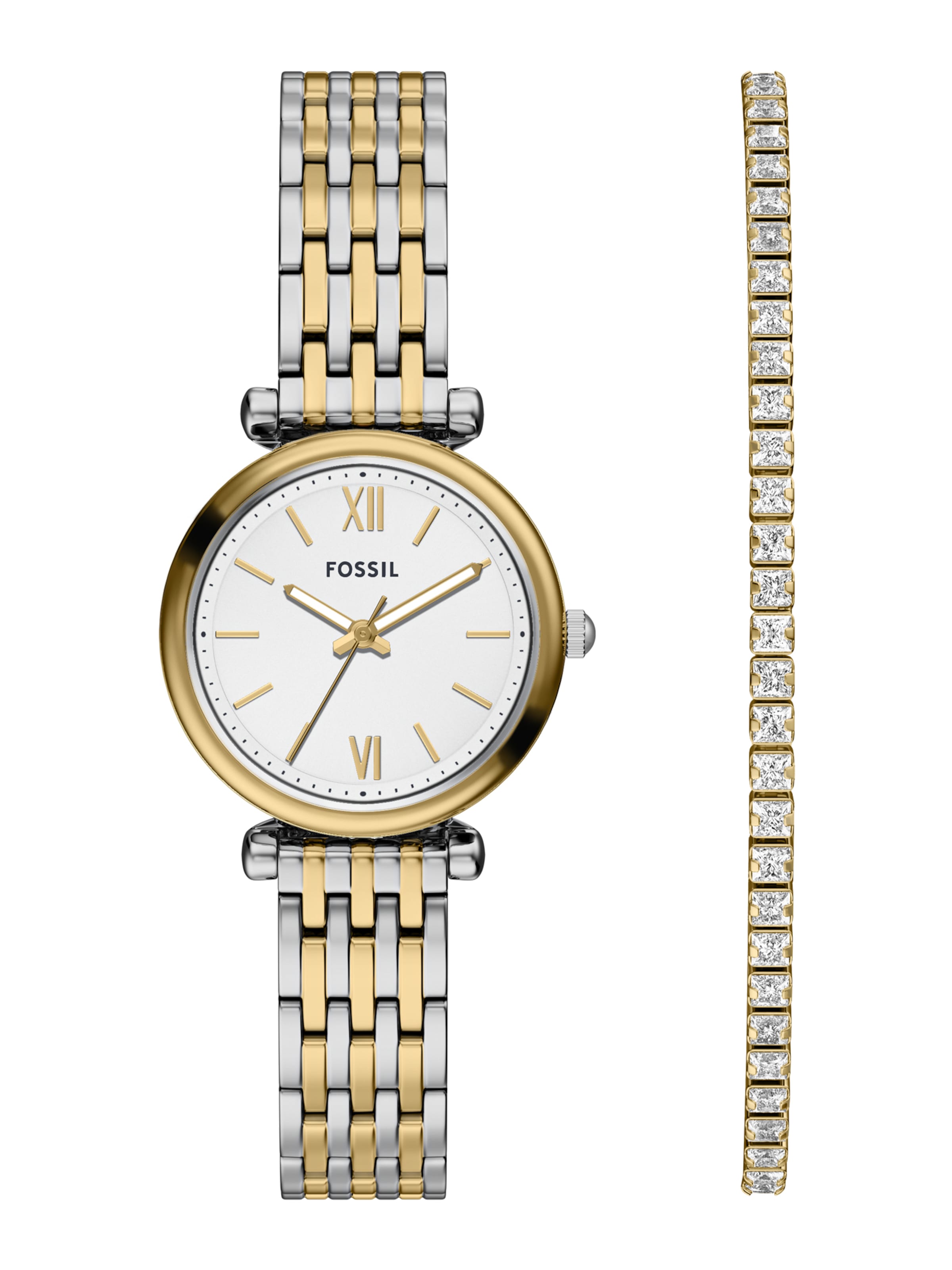 FOSSIL Золотые аналоговые часы 'Carlie'
FOSSIL Золотые аналоговые часы 'Carlie'