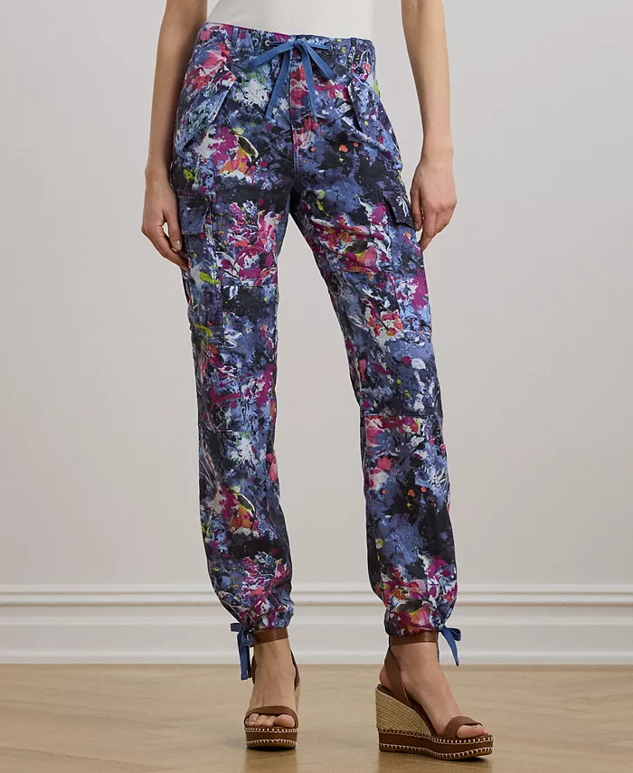 Льняные брюки-карго с принтом Petite Lauren Ralph Lauren, синий
Льняные брюки-карго с принтом Petite Lauren Ralph Lauren, синий