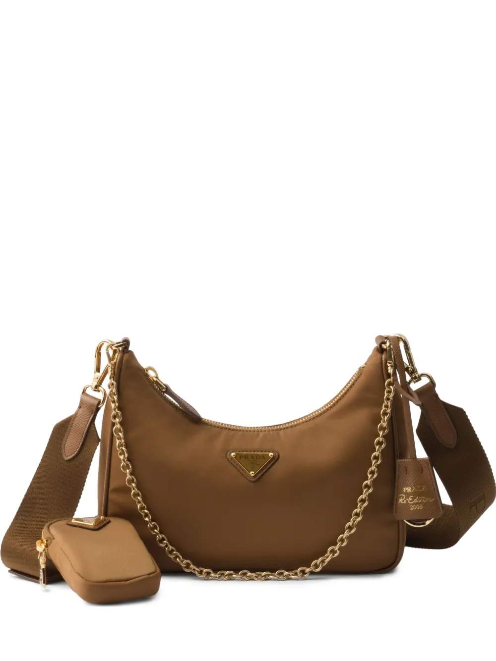 Сумка на плечо Re-Nylon (2005 год) Prada, коричневый
Сумка на плечо Re-Nylon (2005 год) Prada, коричневый