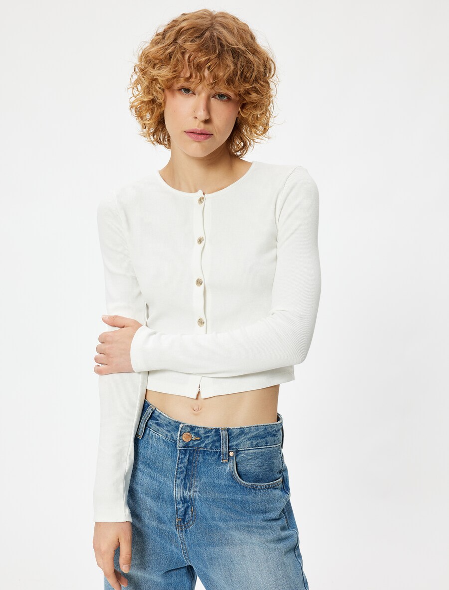 Вязаный кардиган Koton, белый
Вязаный кардиган Koton, белый