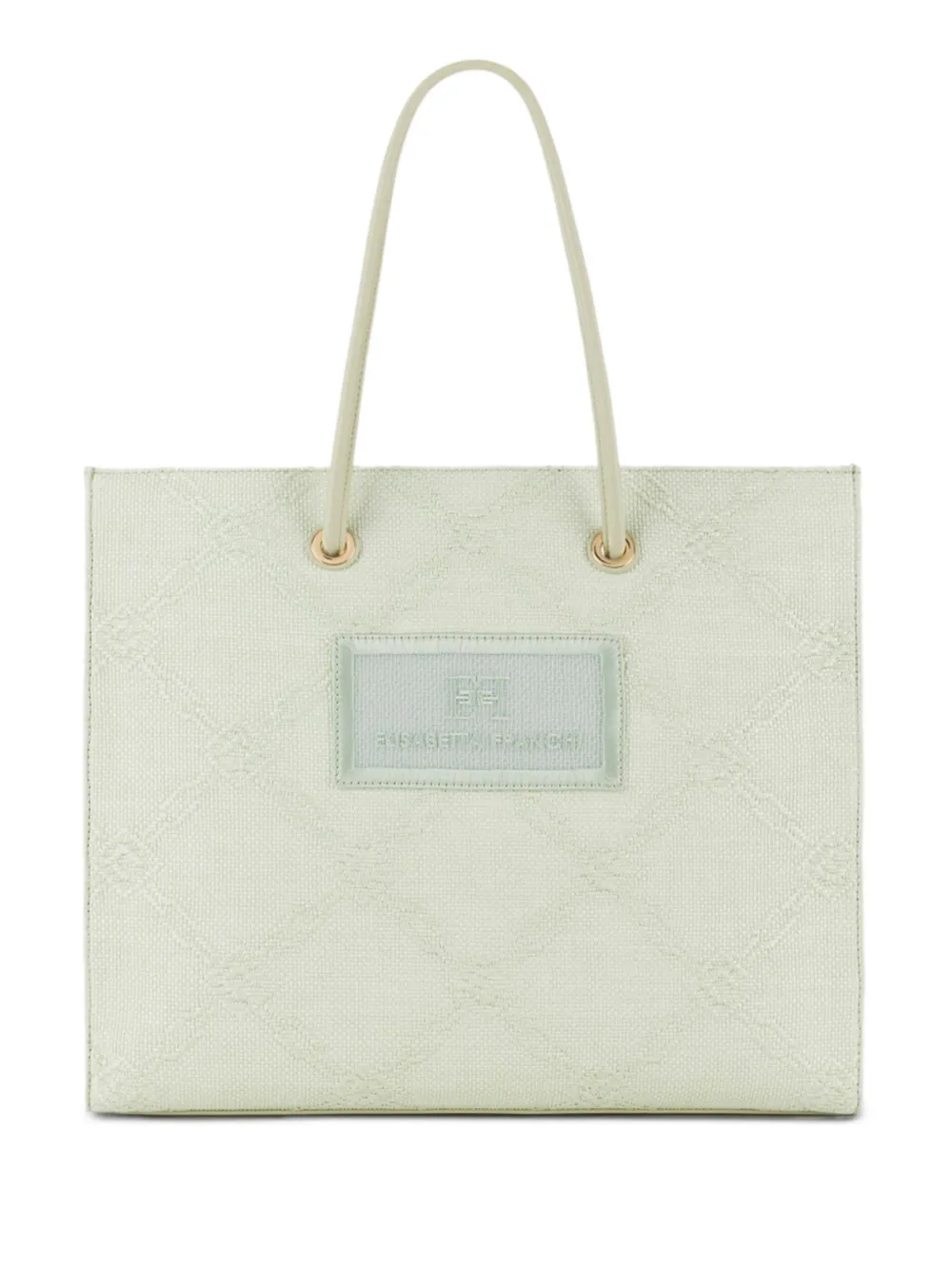 Фактурная сумка-тоут с логотипом Elisabetta Franchi, зеленый
Фактурная сумка-тоут с логотипом Elisabetta Franchi, зеленый