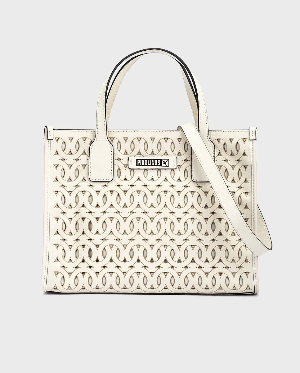 Женская кожаная сумка через плечо с двойной ручкой и застежкой-молнией Pikolinos, белый
Женская кожаная сумка через плечо с двойной ручкой и застежкой-молнией Pikolinos, белый