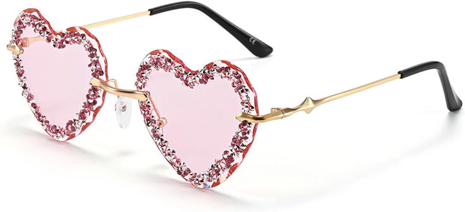 Willochra Модные солнцезащитные очки в форме сердца для женщин, украшенные стразами, с металлическим блеском, стильные, с бриллиантами, защита от ультрафиолета UV400, C2
Willochra Модные солнцезащитные очки в форме сердца для женщин, украшенные стразами, с металлическим блеском, стильные, с бриллиантами, защита от ультрафиолета UV400, C2