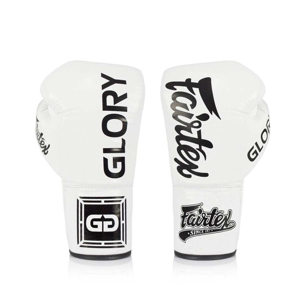 Боксерские перчатки для соревнований Fairtex x Glory Kickboxing, Lace Up, 12 oz., белый
Боксерские перчатки для соревнований Fairtex x Glory Kickboxing, Lace Up, 12 oz., белый