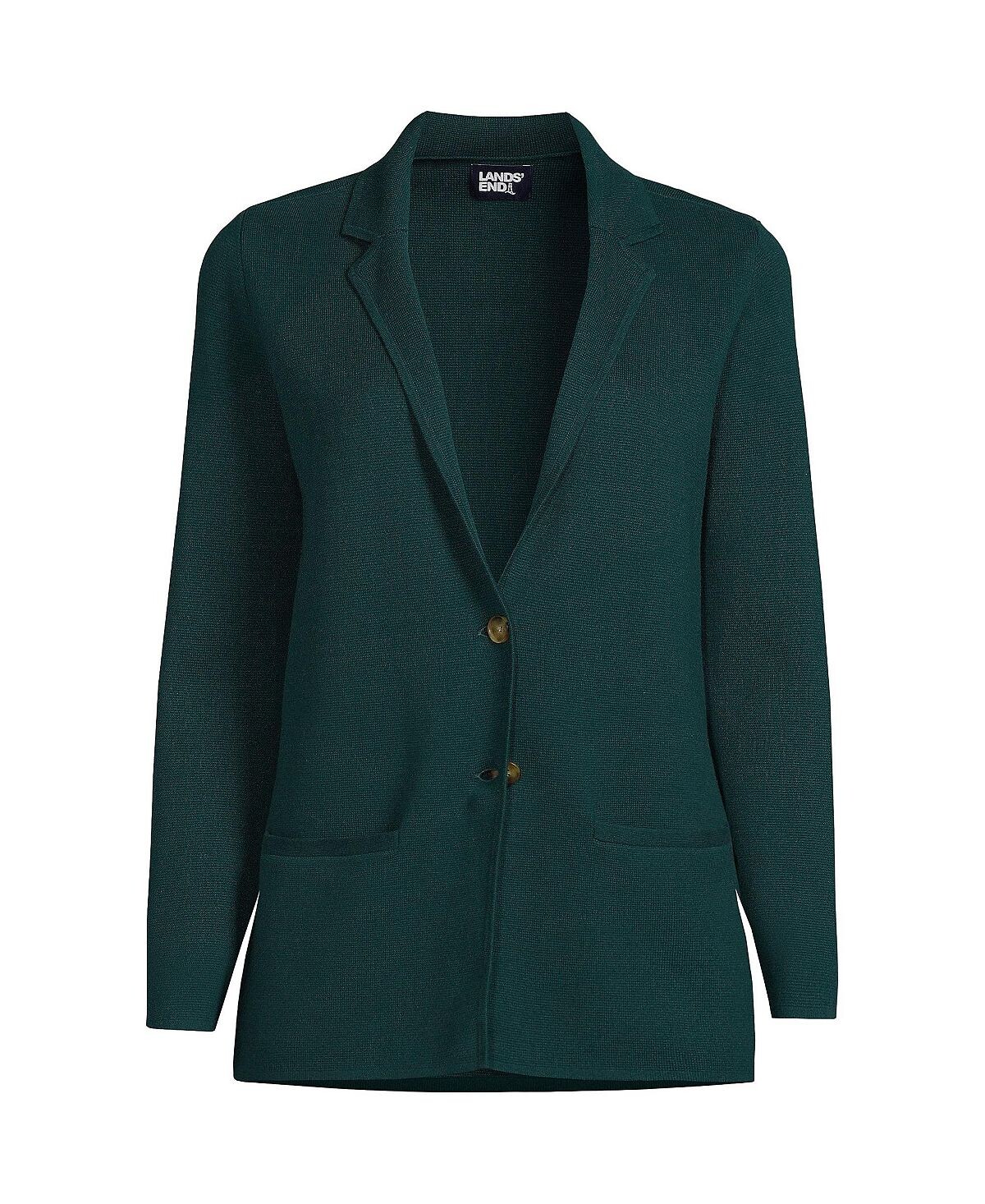 Женский тонкий хлопковый свитер-блейзер на пуговицах спереди Lands' End
Женский тонкий хлопковый свитер-блейзер на пуговицах спереди Lands' End