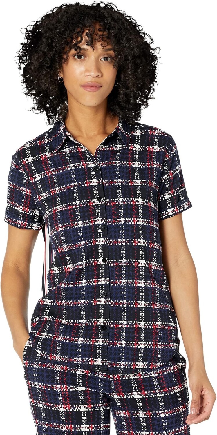 Рубашка Liverpool Los Angeles Rolled Sleeve Button Front, цвет Navy/Lollipop Textured Plaid
Рубашка Liverpool Los Angeles Rolled Sleeve Button Front, цвет Navy/Lollipop Textured Plaid