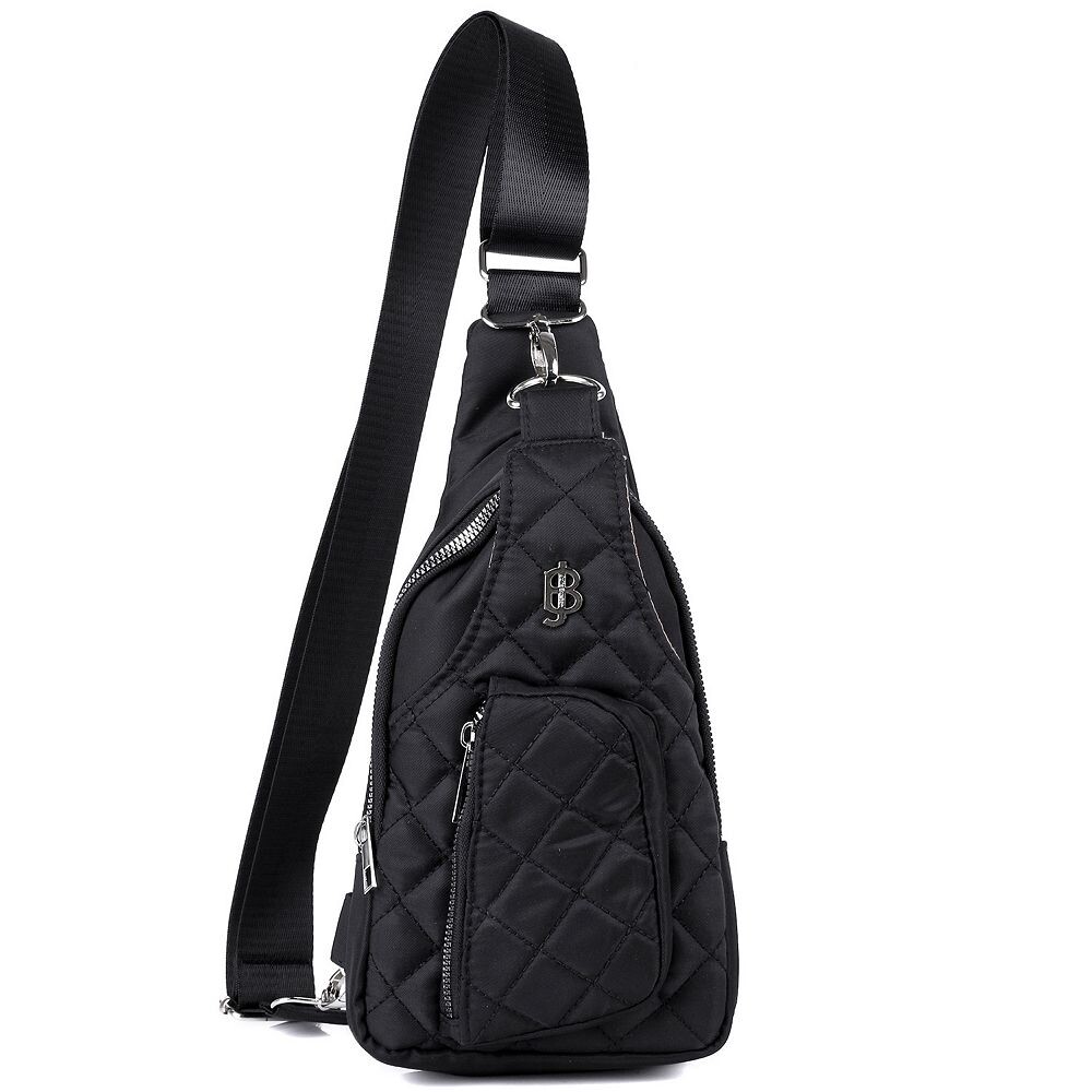 Женская стеганая сумка-слинг из нейлона Julia Buxton, черный
Женская стеганая сумка-слинг из нейлона Julia Buxton, черный