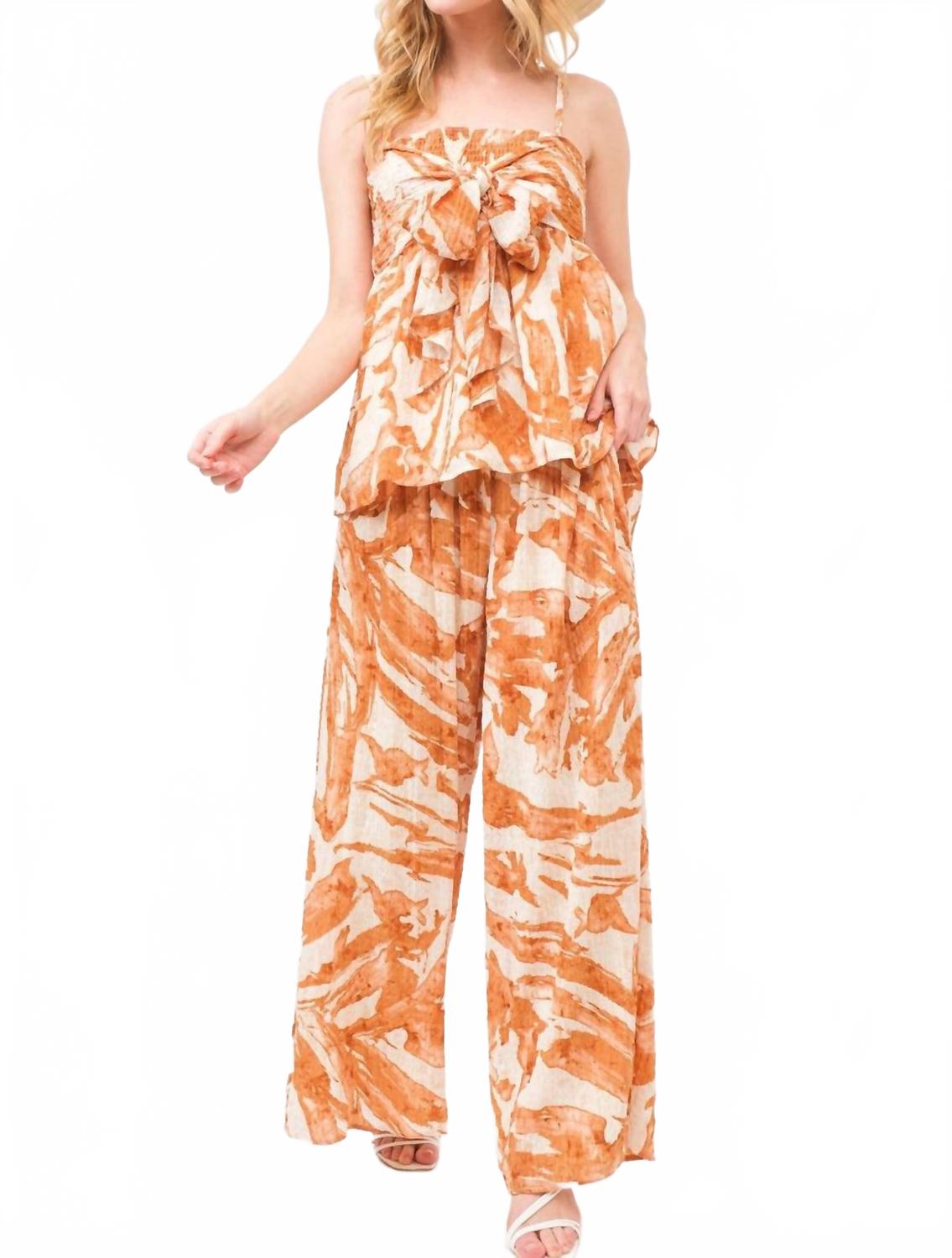 Брюки Penni цвета оранжевый/слоновая кость And The Why
Брюки Penni цвета оранжевый/слоновая кость And The Why