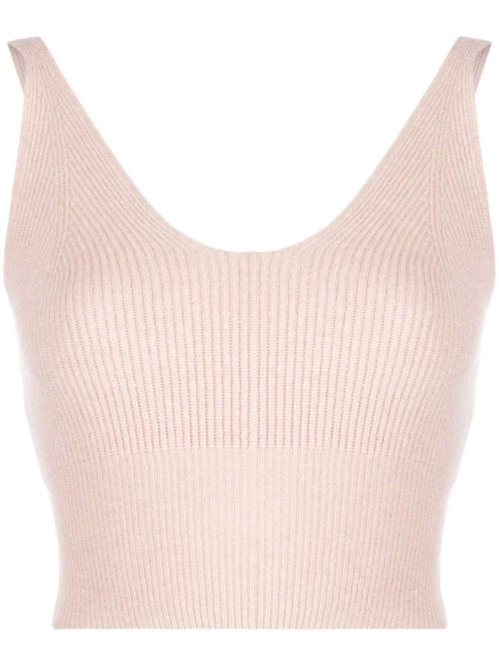 Топ в рубчик с U-образным вырезом Peserico, розовый
Топ в рубчик с U-образным вырезом Peserico, розовый