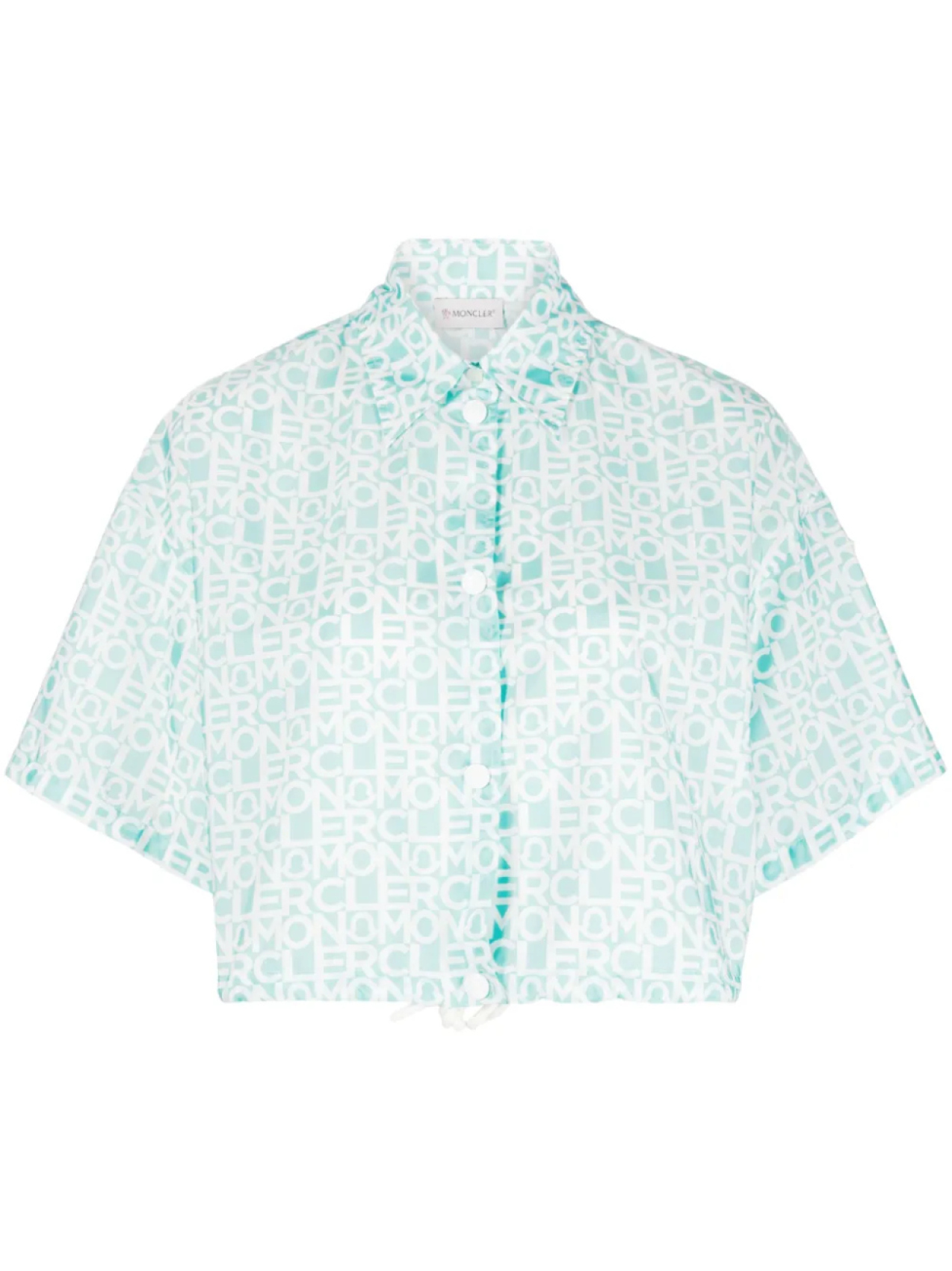 Укороченная рубашка с логотипом Moncler, синий
Укороченная рубашка с логотипом Moncler, синий