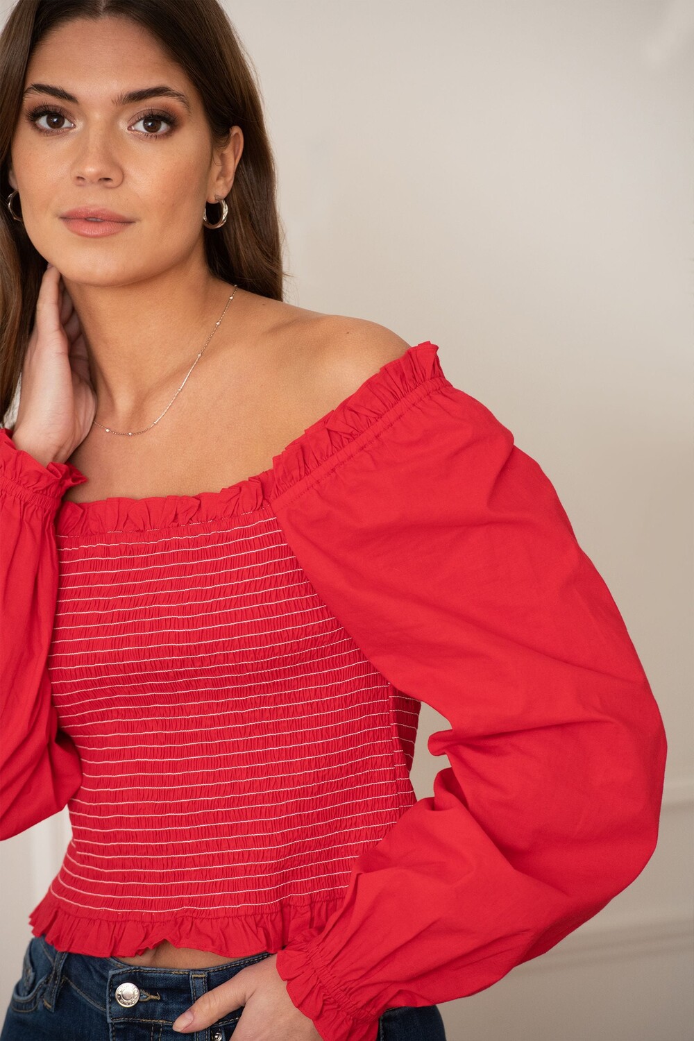 Топ Rachel с хлопковым лифом и длинными рукавами Pour Moi, красный
Топ Rachel с хлопковым лифом и длинными рукавами Pour Moi, красный