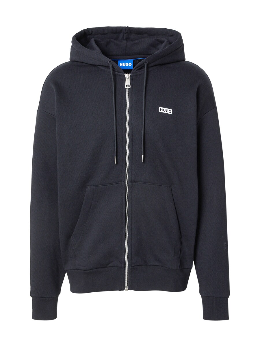 Толстовка с капюшоном на молнии HUGO Nardimez, черный 
Толстовка с капюшоном на молнии HUGO Nardimez, черный