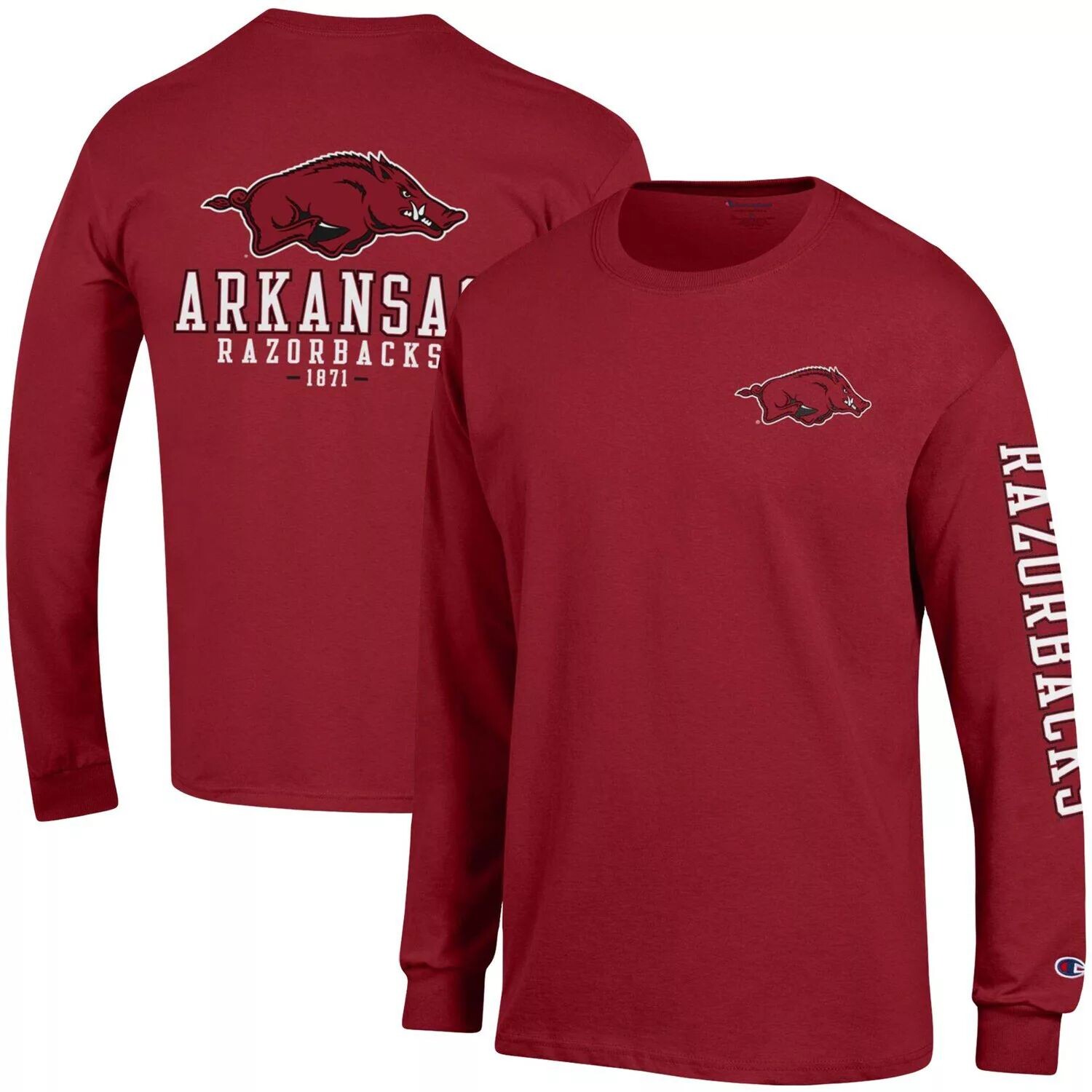 Мужская футболка с длинным рукавом Cardinal Arkansas Razorbacks Team Stack Champion
Мужская футболка с длинным рукавом Cardinal Arkansas Razorbacks Team Stack Champion