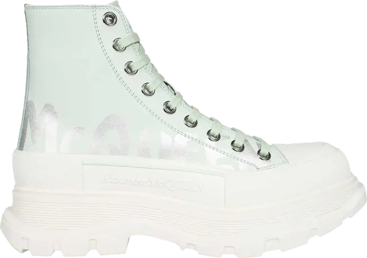 Кроссовки Alexander McQueen Tread Slick Boot McQueen Graffiti Logo - Pastel Green, зеленый
Кроссовки Alexander McQueen Tread Slick Boot McQueen Graffiti Logo - Pastel Green, зеленый