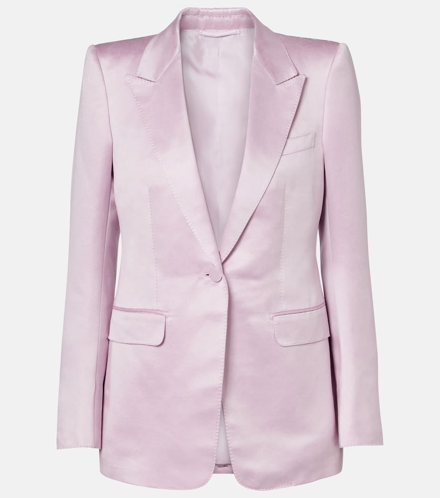 Хлопковый и шелковый сатиновый блейзер Tom Ford, Orchid Pink
Хлопковый и шелковый сатиновый блейзер Tom Ford, Orchid Pink