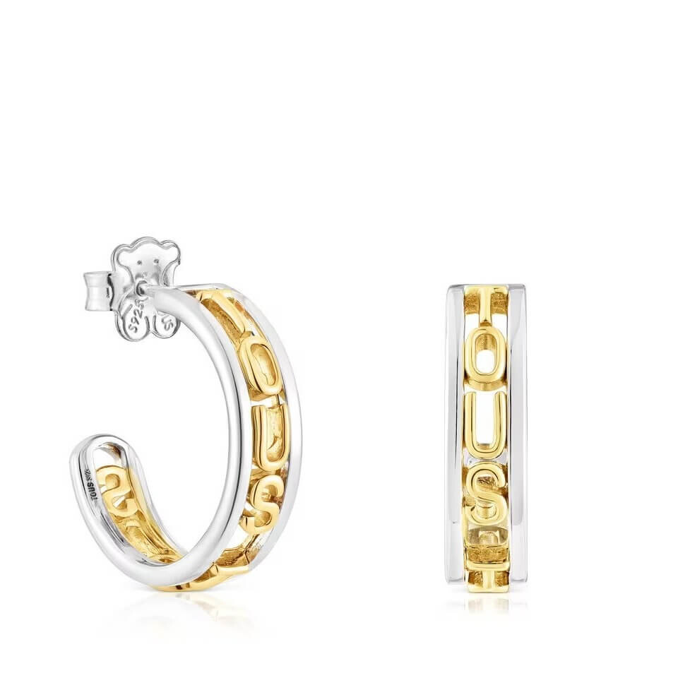 Серьги-кольца Tous Logo, 16,5 мм, серебро/серебро с 18-каратным золотым покрытием
Серьги-кольца Tous Logo, 16,5 мм, серебро/серебро с 18-каратным золотым покрытием
