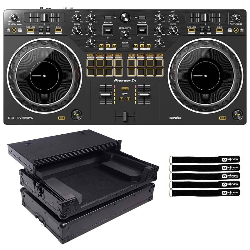 2-канальный DJ-контроллер Pioneer DDJ-REV1 в стиле Scratch с черным кейсом Pioneer DDJ-REV1 Scratch Style 2-Channel DJ Controller w Black Flight Case
2-канальный DJ-контроллер Pioneer DDJ-REV1 в стиле Scratch с черным кейсом Pioneer DDJ-REV1 Scratch Style 2-Channel DJ Controller w Black Flight Case