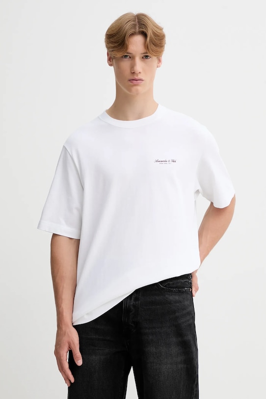 Хлопковая футболка Abercrombie & Fitch, белый
Хлопковая футболка Abercrombie & Fitch, белый