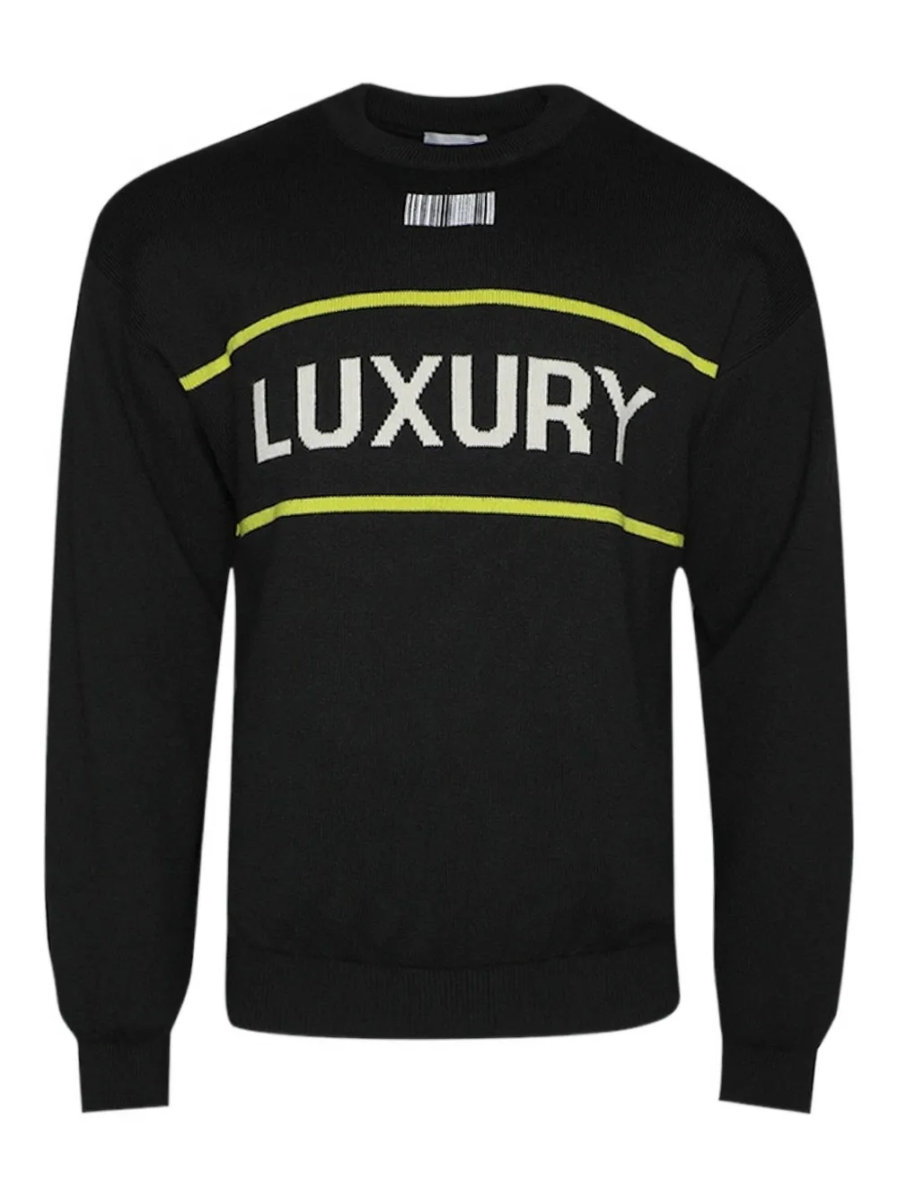 Роскошный свитер с деталями в виде штрихкода VTMNTS, черный
Роскошный свитер с деталями в виде штрихкода VTMNTS, черный