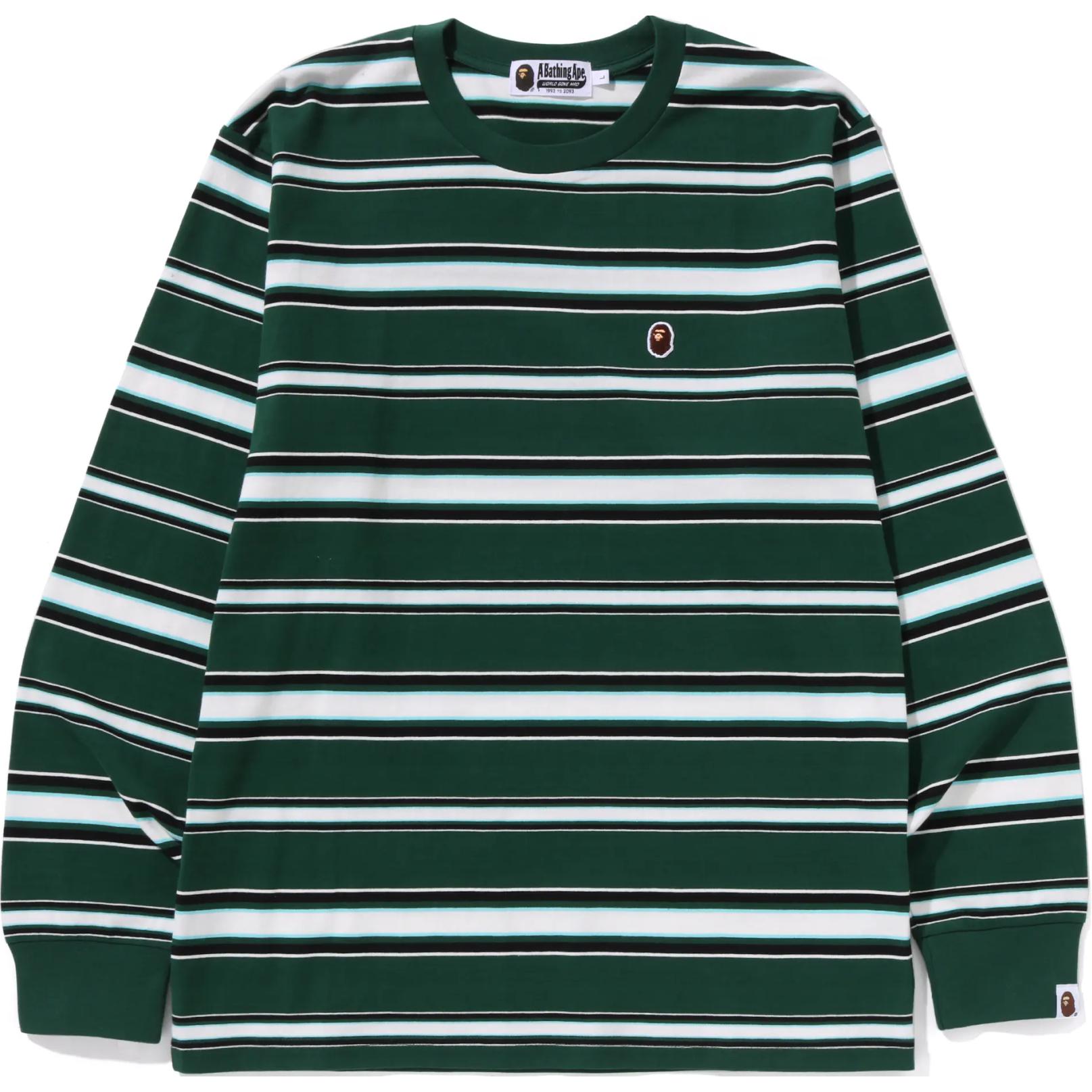 Футболка Bape One Point Stripe с длинным рукавом A BATHING APE, зеленый
Футболка Bape One Point Stripe с длинным рукавом A BATHING APE, зеленый