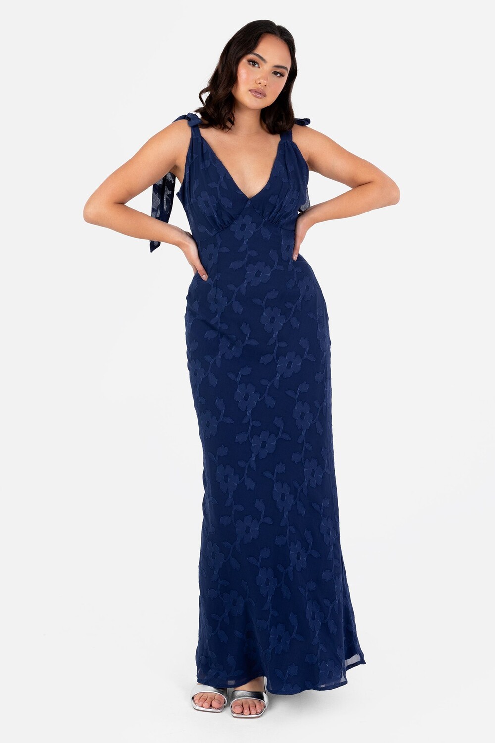 Платье макси с жаккардовыми завязками на плечах Anaya With Love, синий
Платье макси с жаккардовыми завязками на плечах Anaya With Love, синий