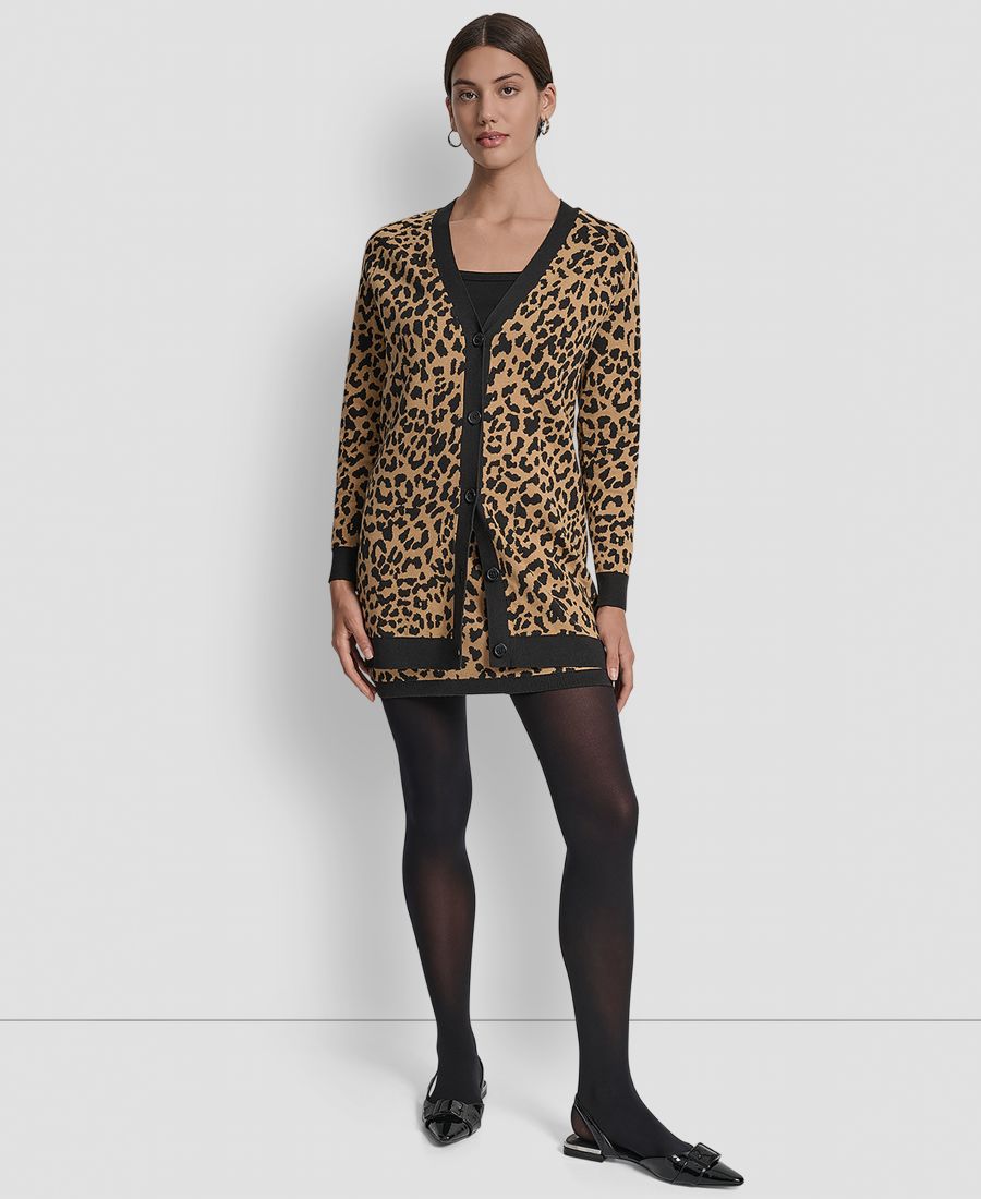 Женский кардиган с длинными рукавами и леопардовым принтом DKNY Jeans, Whiskey/black
Женский кардиган с длинными рукавами и леопардовым принтом DKNY Jeans, Whiskey/black