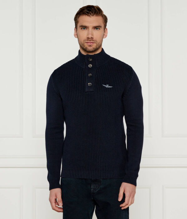 Свитер Aeronautica Militare с воротником на пуговицах, синий
Свитер Aeronautica Militare с воротником на пуговицах, синий