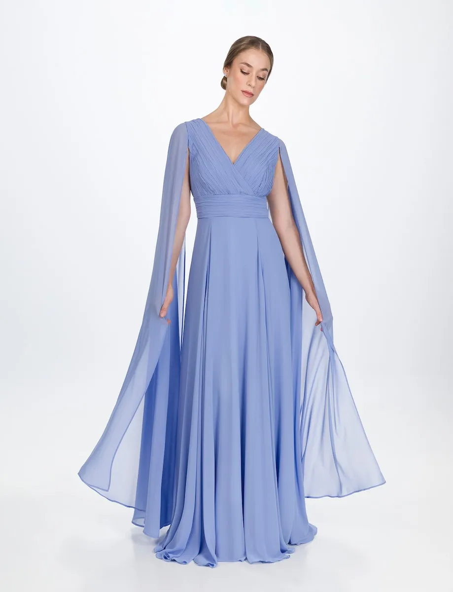 Длинное платье с рукавами-накидками Sonia Peña, голубой
Длинное платье с рукавами-накидками Sonia Peña, голубой