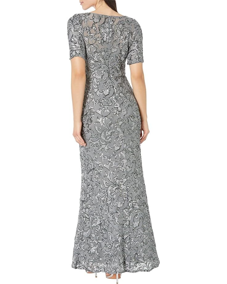 Платье Alex Evenings Long V-Neck Dress with Short Sleeve, цвет Gunmetal
Платье Alex Evenings Long V-Neck Dress with Short Sleeve, цвет Gunmetal