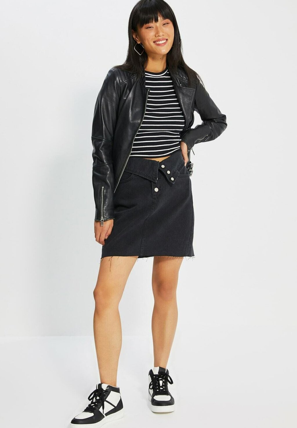 Юбка из денима Trendyol, черный
Юбка из денима Trendyol, черный