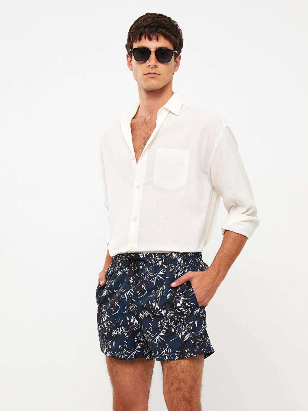 Короткие мужские шорты для плавания с рисунком LCW SWIMWEAR, темно-синий с принтом
Короткие мужские шорты для плавания с рисунком LCW SWIMWEAR, темно-синий с принтом