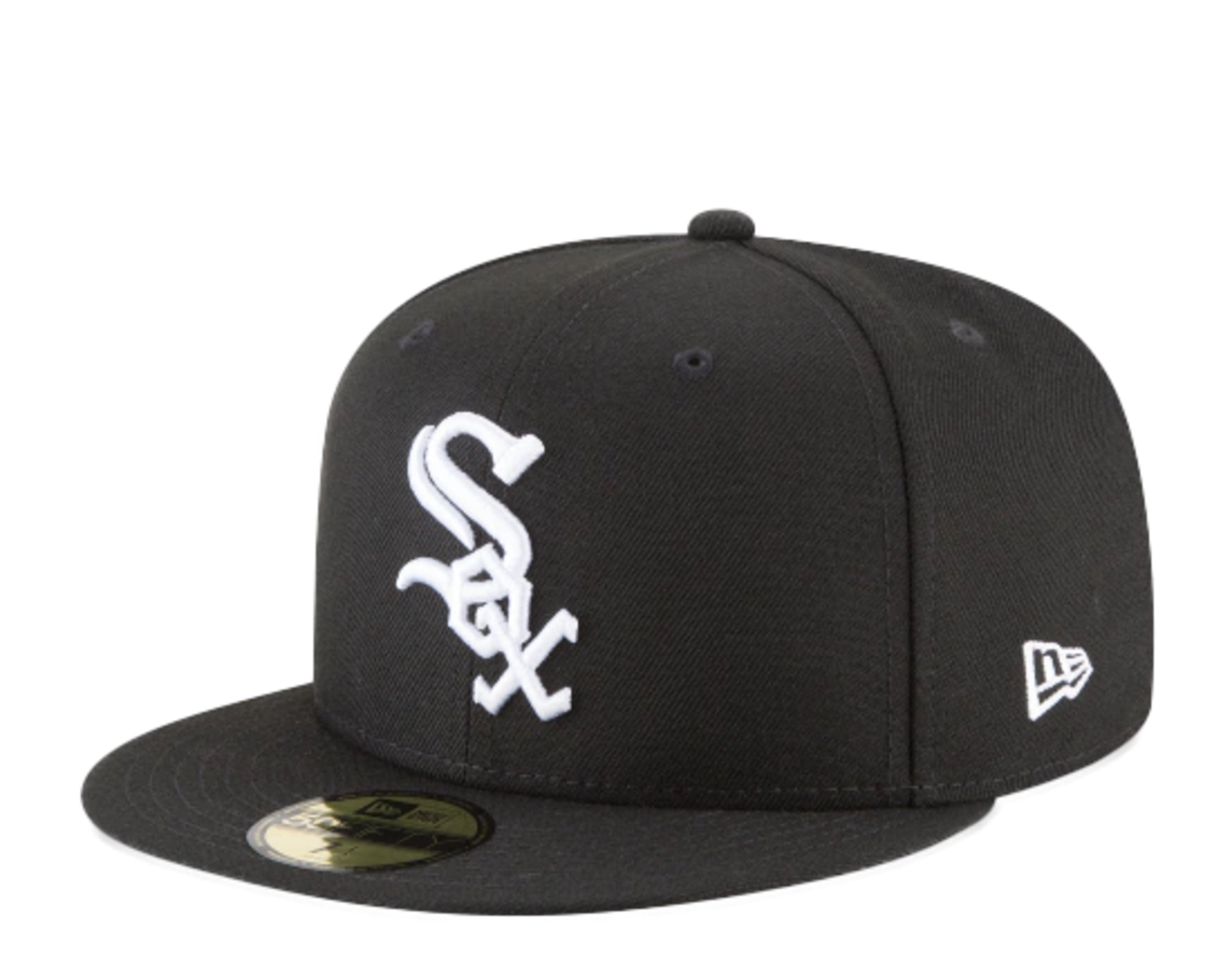 New Era 59Fifty MLB Chicago White Sox черно-белая базовая облегающая кепка 11591167
New Era 59Fifty MLB Chicago White Sox черно-белая базовая облегающая кепка 11591167