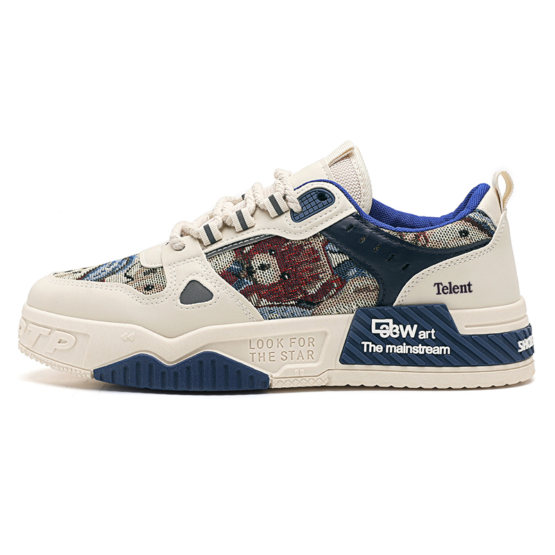 TELENT Антискользящие износостойкие низкие скейтерские кеды мужские бежево-голубые, цвет Beige Blue
TELENT Антискользящие износостойкие низкие скейтерские кеды мужские бежево-голубые, цвет Beige Blue