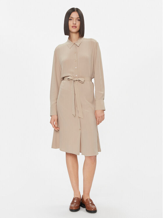 Платье-рубашка стандартного кроя Tommy Hilfiger, бежевый
Платье-рубашка стандартного кроя Tommy Hilfiger, бежевый