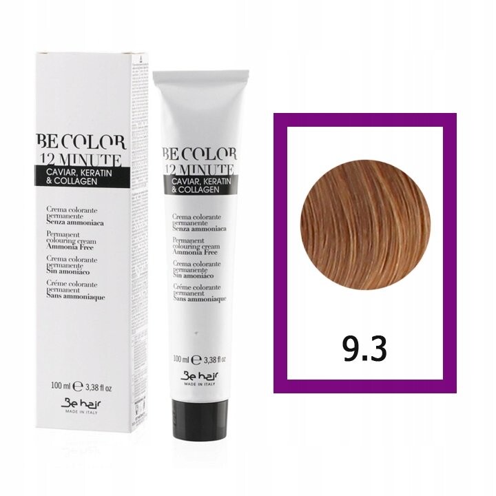 BE HAIR Краска для волос Be Color без аммиака 9,3 - 100мл Inna Marka
BE HAIR Краска для волос Be Color без аммиака 9,3 - 100мл Inna Marka