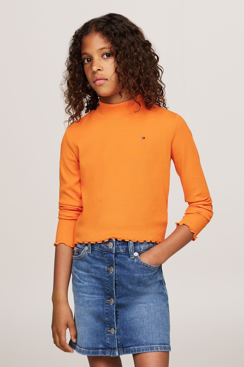 Топ с длинными рукавами и воротником стойкой Tommy Hilfiger, оранжевый
Топ с длинными рукавами и воротником стойкой Tommy Hilfiger, оранжевый