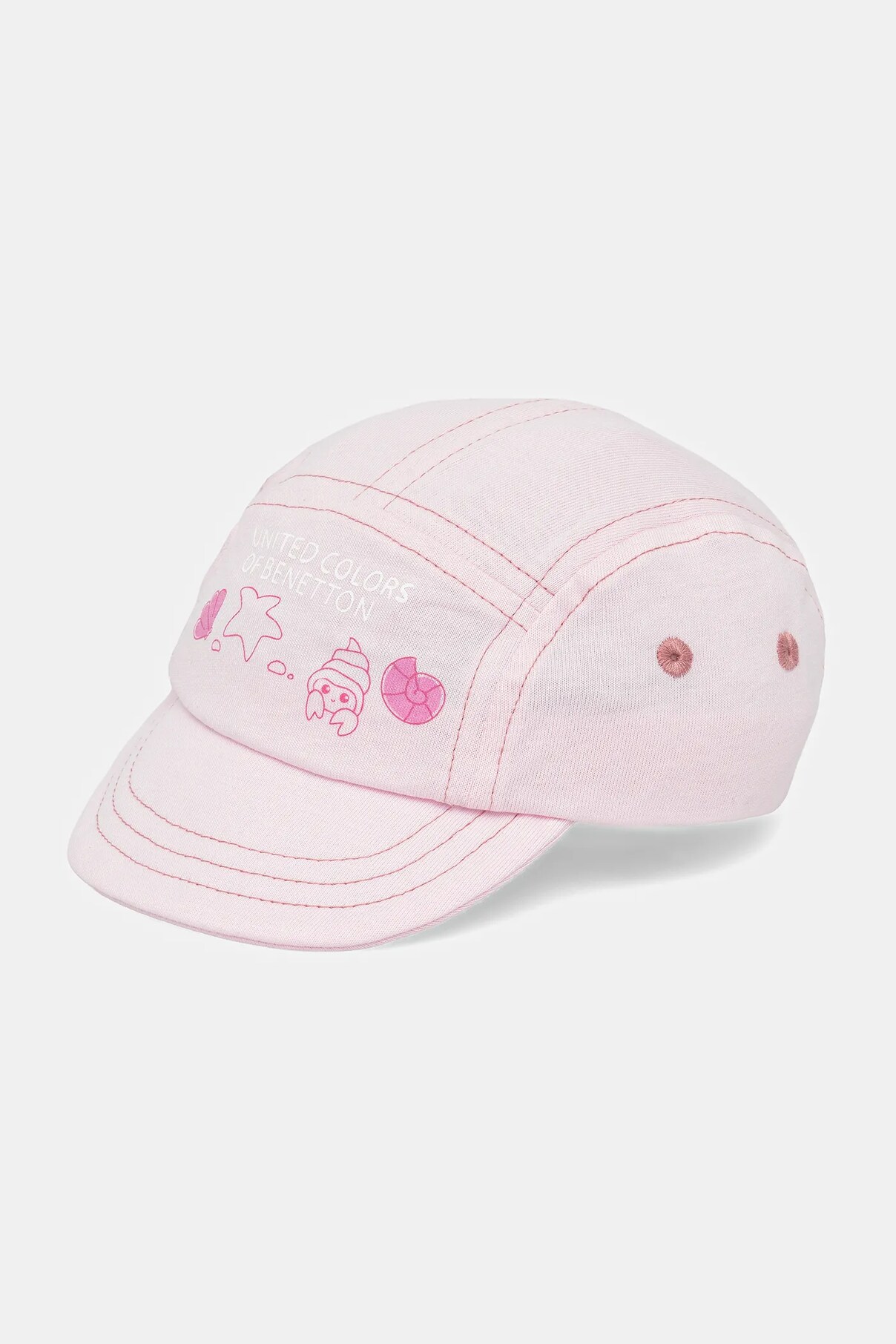 Детская бейсболка из хлопка United Colors Of Benetton, розовый 
Детская бейсболка из хлопка United Colors Of Benetton, розовый