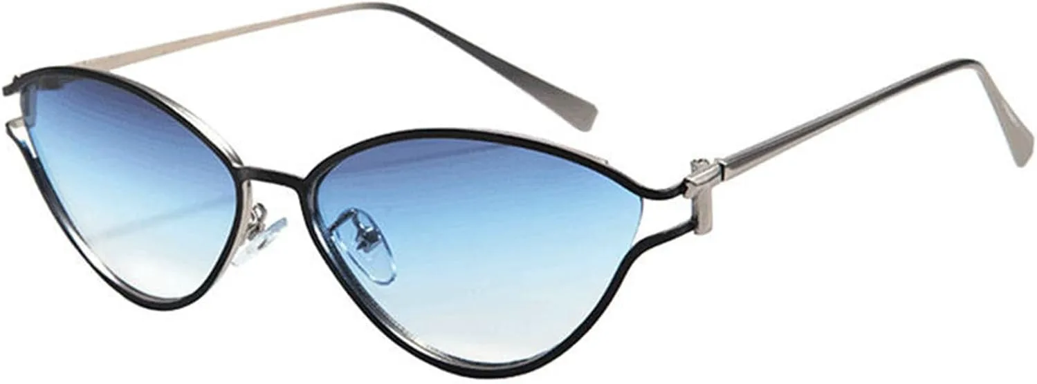 Солнцезащитные очки COTIA Fashion Cat Eye для женщин и мужчин, винтажная овальная металлическая оправа, уникальный стиль, крутые солнцезащитные очки, Blue
Солнцезащитные очки COTIA Fashion Cat Eye для женщин и мужчин, винтажная овальная металлическая оправа, уникальный стиль, крутые солнцезащитные очки, Blue