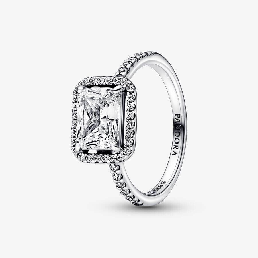 Кольцо Pandora Timeless Rectangular Sparkling Halo, серебро
Кольцо Pandora Timeless Rectangular Sparkling Halo, серебро