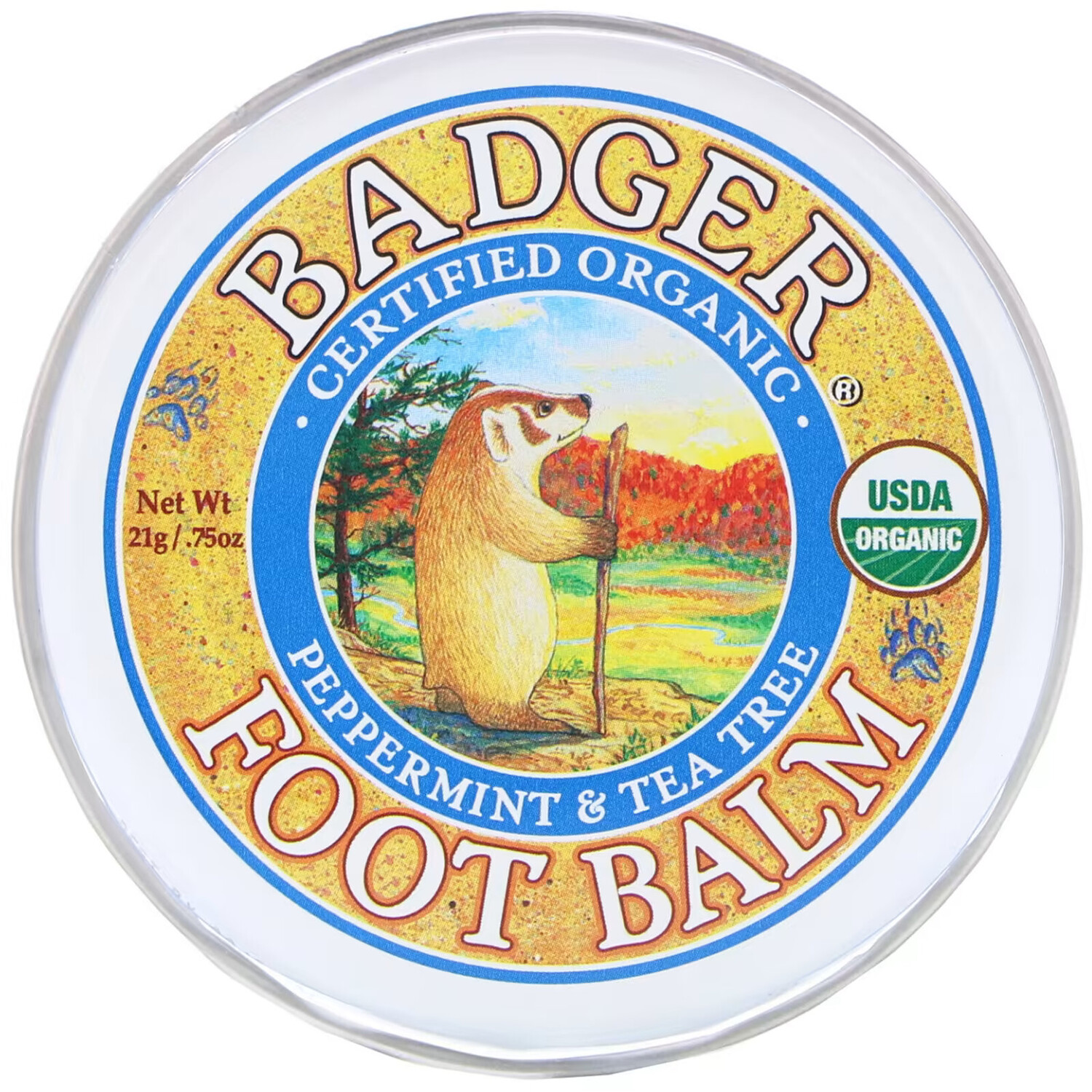 Бальзам для ног Badger Company с экстрактами перечной мяты и чайного дерева, 21 г
Бальзам для ног Badger Company с экстрактами перечной мяты и чайного дерева, 21 г