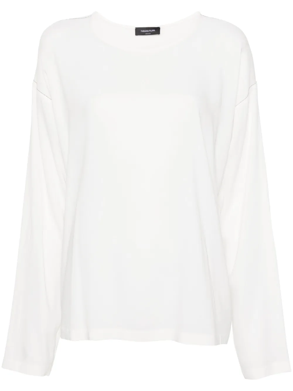 Креповая блузка с бусинами Fabiana Filippi, белый
Креповая блузка с бусинами Fabiana Filippi, белый