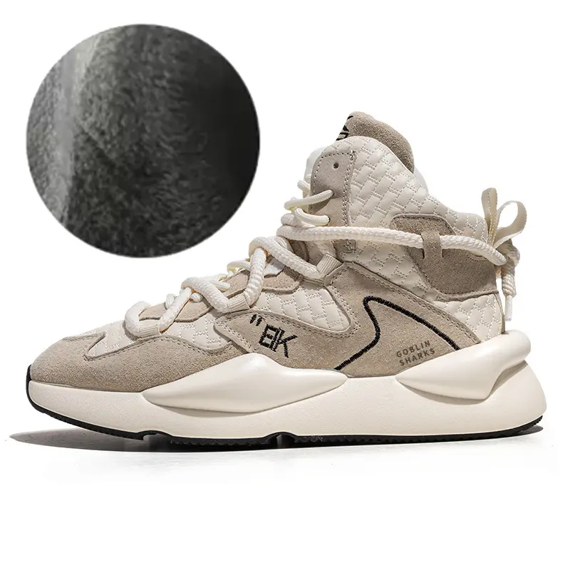 GOBLIN SHARKS 1759 Высокие баскетбольные кроссовки мужские белые с флисовой подкладкой, цвет White (Fleece-Lined)
GOBLIN SHARKS 1759 Высокие баскетбольные кроссовки мужские белые с флисовой подкладкой, цвет White (Fleece-Lined)