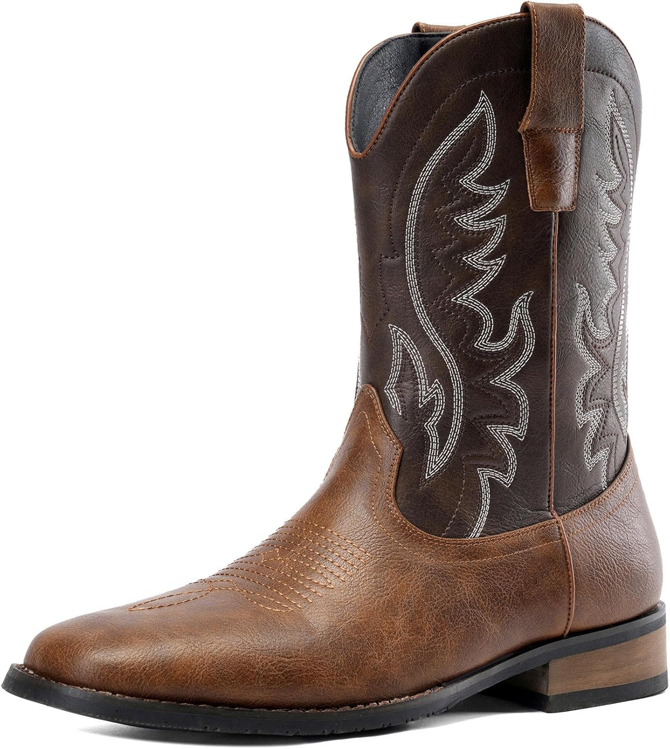 Мужские ковбойские ботинки Kitulandy в западном стиле, модные ретро, стильные вышитые ботинки с квадратным носком и массивным каблуком, коричневый
Мужские ковбойские ботинки Kitulandy в западном стиле, модные ретро, стильные вышитые ботинки с квадратным носком и массивным каблуком, коричневый