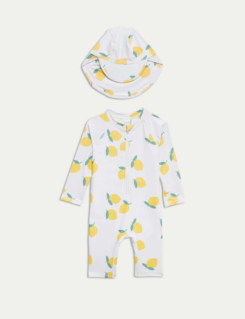 Комплект из 2-х предметов: купальник и шапочка Sunsafe с лимонным принтом Marks & Spencer, экрю
Комплект из 2-х предметов: купальник и шапочка Sunsafe с лимонным принтом Marks & Spencer, экрю