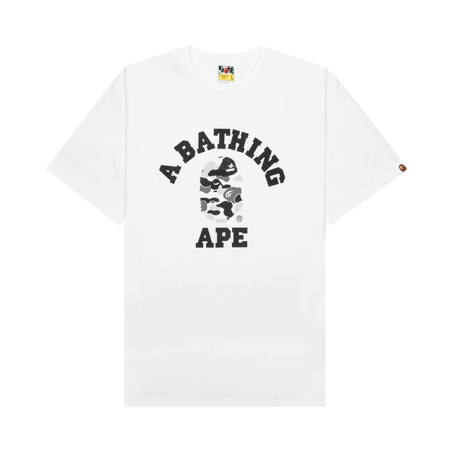 Камуфляжная футболка BAPE ABC Белый/Серый
Камуфляжная футболка BAPE ABC Белый/Серый