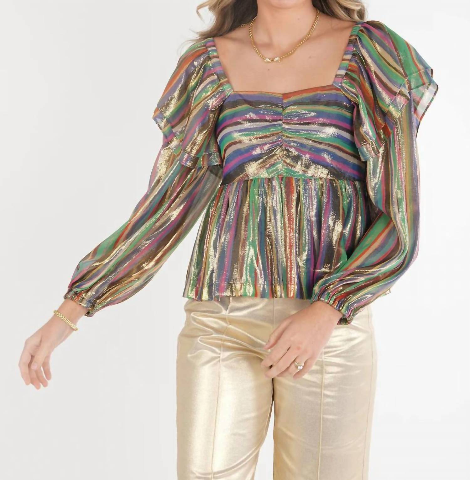 Топ Gigi In Tinsel Metallic Emily McCarthy
Топ Gigi In Tinsel Metallic Emily McCarthy