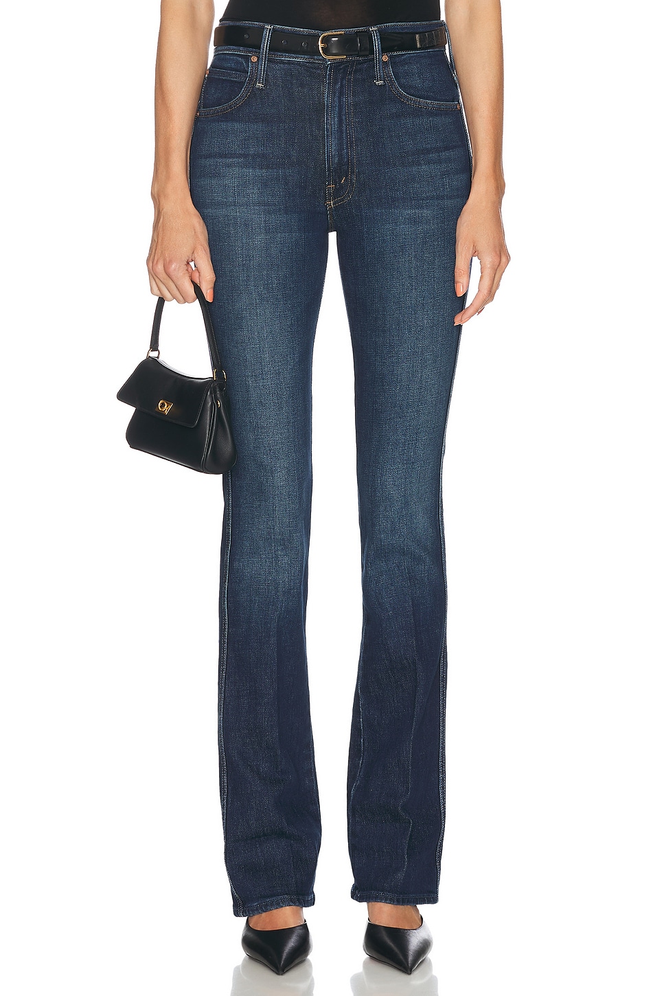 Средние джинсы Smokin' с двойной строчкой на задних карманах Mother, Clothing Optional
Средние джинсы Smokin' с двойной строчкой на задних карманах Mother, Clothing Optional