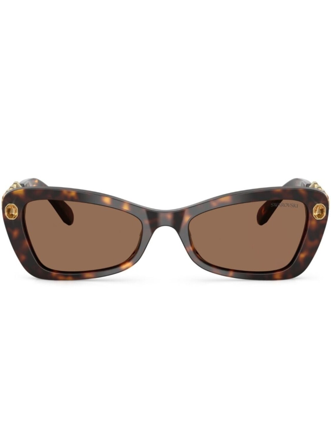 Солнцезащитные очки с эффектом черепаховой кожи, украшенные кристаллами Swarovski, коричневый
Солнцезащитные очки с эффектом черепаховой кожи, украшенные кристаллами Swarovski, коричневый