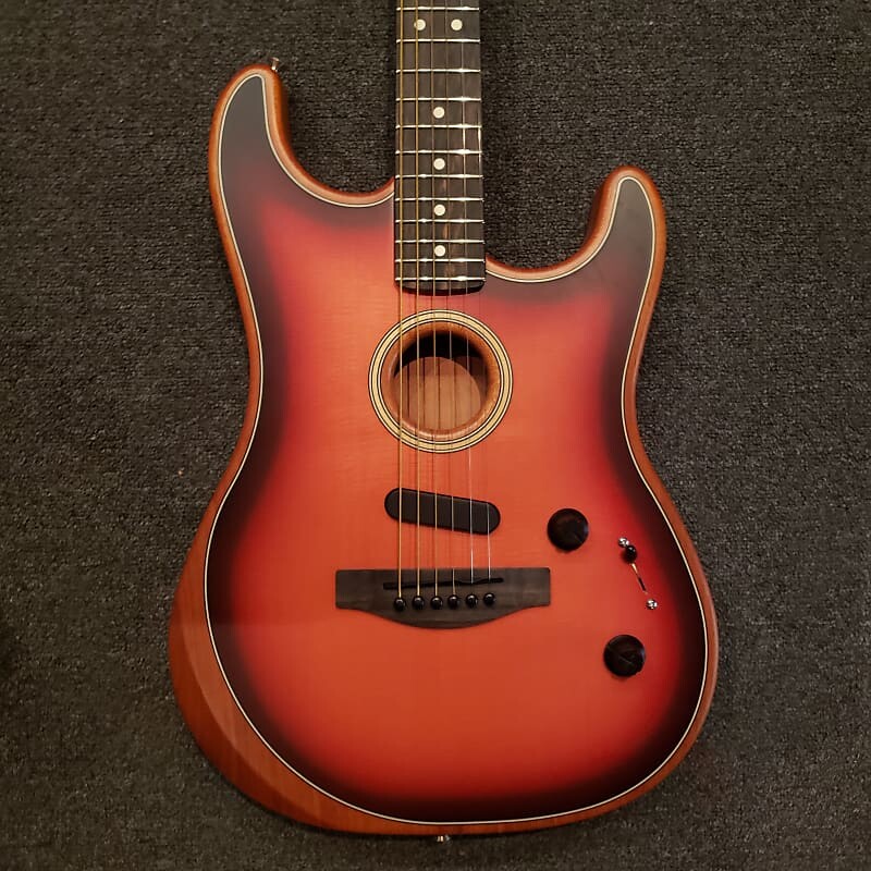 Fender American Acoustasonic Stratocaster - 3 цвета Sunburst
Fender American Acoustasonic Stratocaster - 3 цвета Sunburst