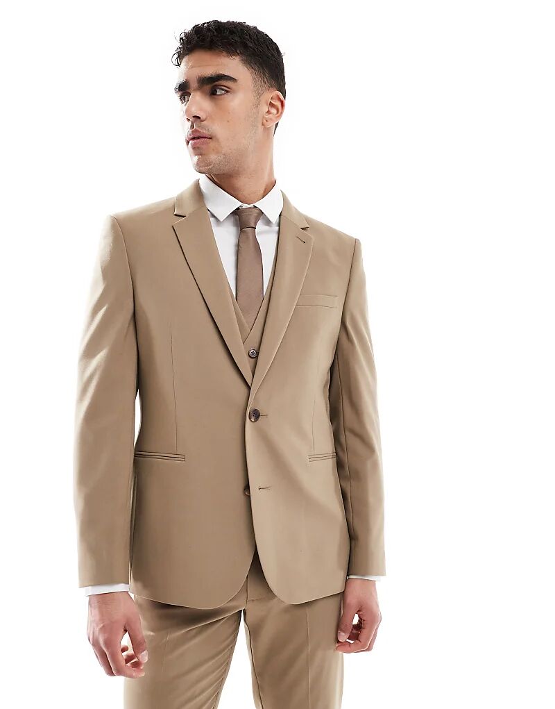 Узкий пиджак ASOS DESIGN цвета темного камня
Узкий пиджак ASOS DESIGN цвета темного камня